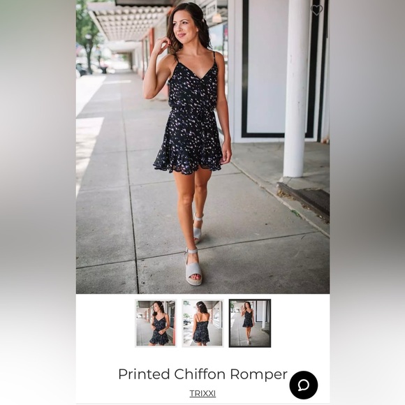 Francesca’s Trixxi chiffon women’s romper. - Picture 6 of 7